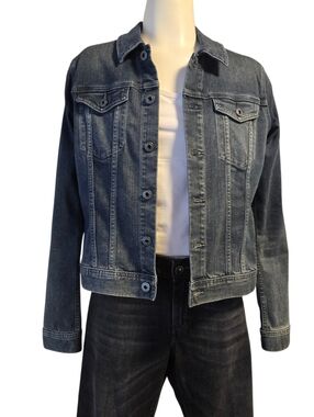 AG Adriano Goldschmied Denim Jacket Medium Wash Size‎ M